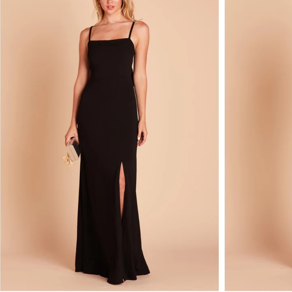 Birdy Grey Benny Crepe - Black Bridesmaid Dress